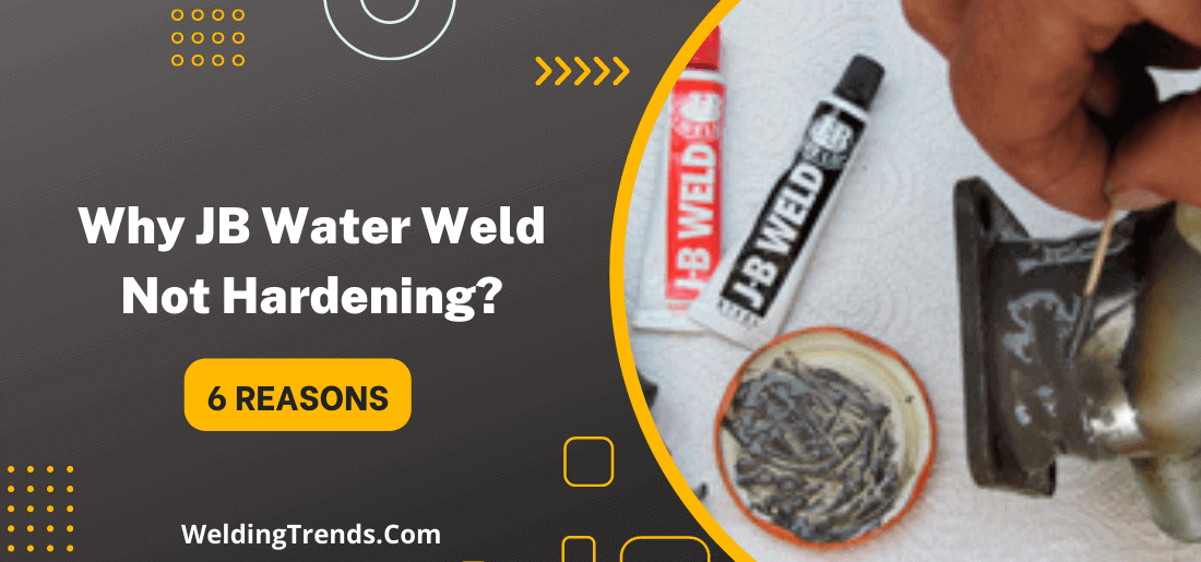 Why JB water weld not hardening?